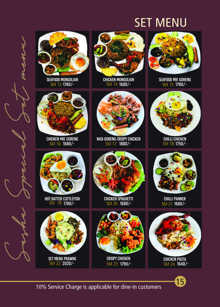 Menu Page 16